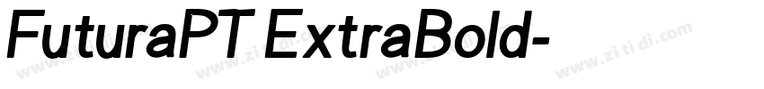 FuturaPT ExtraBold字体转换